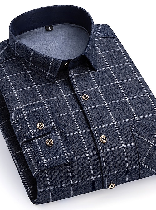 Chemise à Coupe Régulière et Manches Longues à Carreaux Verts | RW&CO