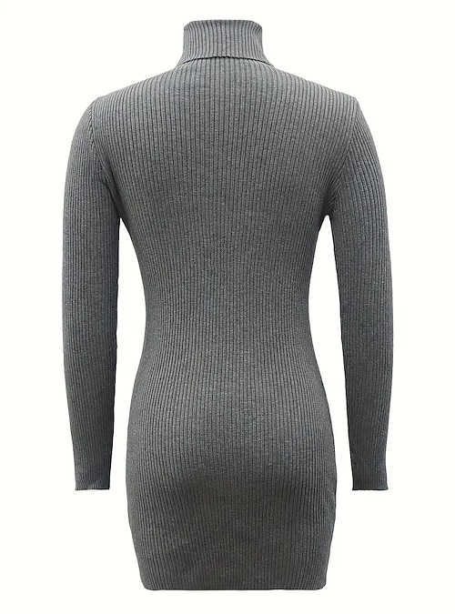 ONTNO Sweater Dress for Women Sexy Turtleneck Long Sleeve Mini