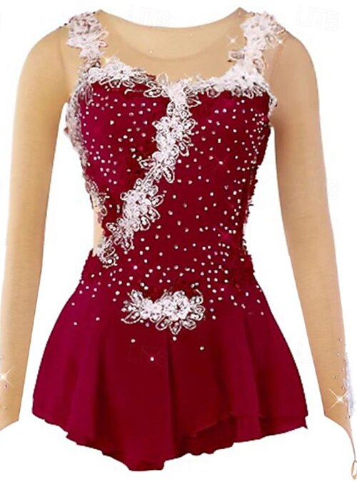 Figure Skating Dress Women's Girls' Ice Skating Dress Outfits Light Yellow Yan pink Violet Flower Mesh Spandex Lace High Elasticity Training Competition Skating Wear Flower Dumb Light Ice Skating 2026 - $141.99 Figure Skating Dress Women's Girls' Ice Skating Dress Outfits Light Yellow Yan pink Violet Flower Mesh Spandex Lace High Elasticity Training Competition Skating Wear Flower Dumb Light Ice Skating 2026 - $141.99