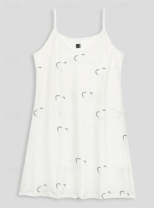 Women's Mini Dress Casual Dress Petite Dress Sundress Summer Dress Basic  Sexy Casual Vacation Daily Holiday Regular Fit Heart LOVE Fruit Sleeveless  V Neck Spaghetti Strap pineapple Flowers 2026
