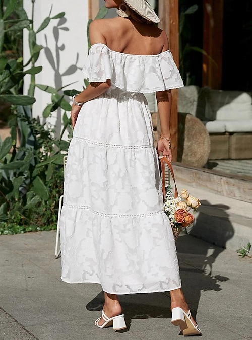 strapless open back dress A Summer Event Halter Dress Clearance Final Sale Black & Taupe / Small