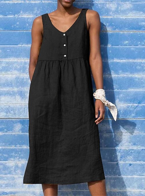 cotton tank dresses for summer The Weekend Tank Dress