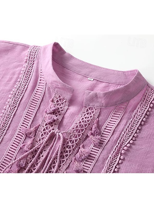 purple lace boho dress bohemian prom dresses Mauve Purple V Neck Tulle Boho Prom Dresses Long with Lace  Gown PL1042  Siaoryne-parroquiadesanalbertomagno.com