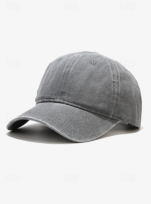Cappellino Baseball Unisex In Cotone Lavato, Stile Vintage, Visiera Precurvata, Regolabile, Con Foro Per Coda Di Cavallo, Colore Tie-Dye