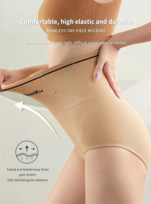 Mutande Modellanti Donna Vita Alta – Controllo Pancia E Fianchi – In Nylon Ed Elastan, Antiscivolo