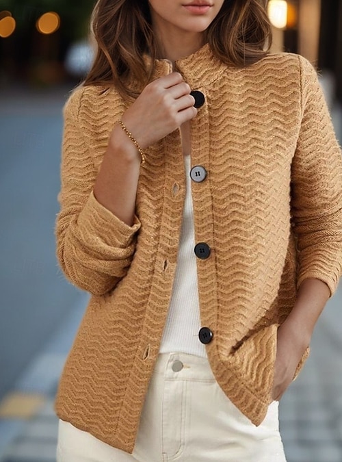 Maglia Lunga in Cotone Traforato Calato - Cardigan e Maglioni - Donna