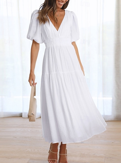 knee length dresses for ladies PRETTYGARDEN A Line Dresses for Women Elegant Classy Sleeveless Summer main image 0