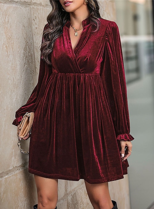 strapless open back dress Wine Red Velvet Off Shoulder A-Line Long Party Dress, Wine Red Floor L –  Simplepromdress