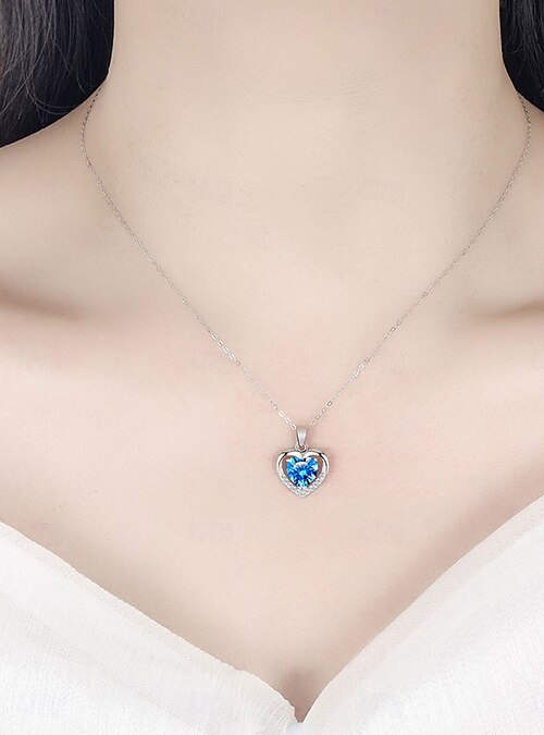 Collana In Acciaio Al Titanio Per Donna Con Ciondolo A Forma Di Cuore - Gioiello Inossidabile, Antico, Regalo Sentimentale