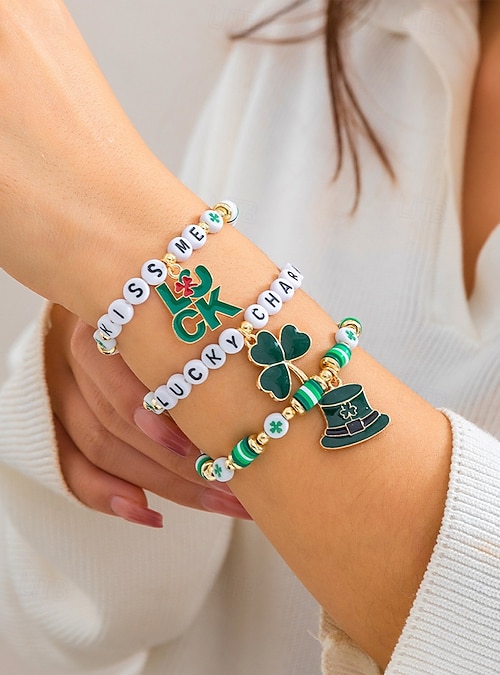Lonext Set 8 Braccialetti Elasticizzati Con Ciondoli Fragola E Perline - Gioielli Colorati Per Donna E Ragazza, Ideali Per Festa A Tema