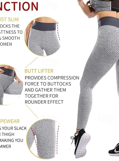 Women's Yoga Pants Yoga Leggings Patchwork Basic Butt Lift Tummy