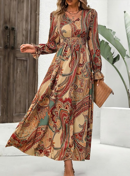 slim fit dress slacks Scarlet Darkness Women Renaissance Boho Chic Pockets Maxi Dress main image 1