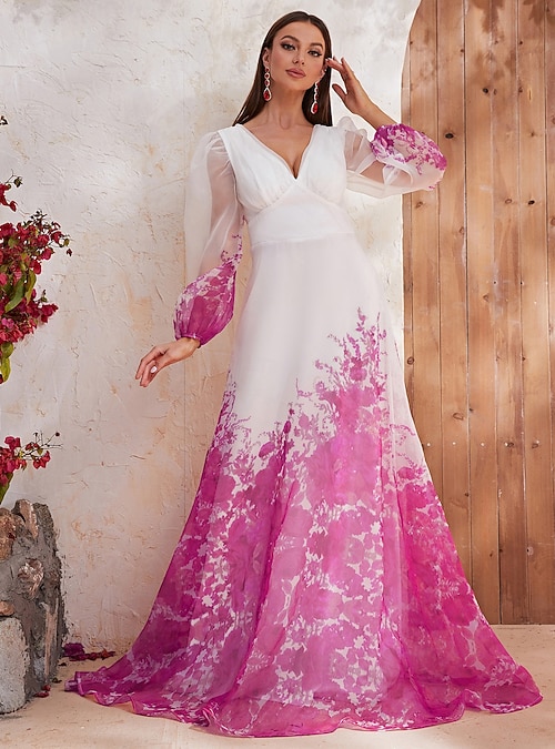 Tailleur Vestito Con Maniche In Organza Abito A-line Madre Della