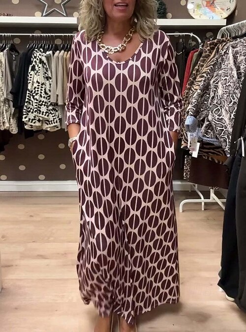 sachin and babi light blue dress Women's Maxi Dress Casual Dress Swing Dress A Line Dress Casual Daily  Regular Fit Floral 3/4 Length Sleeve V Neck White Champagne Red Spring Fall  2026