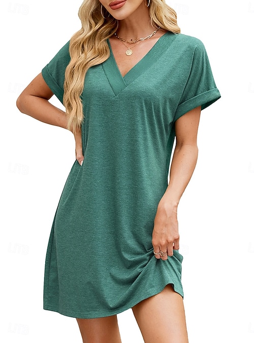 dark green athletic dress YO-GAYA Women's Tennis Dress – Jungle Green – Built-in Shorts – Racerback  Fit main image 0