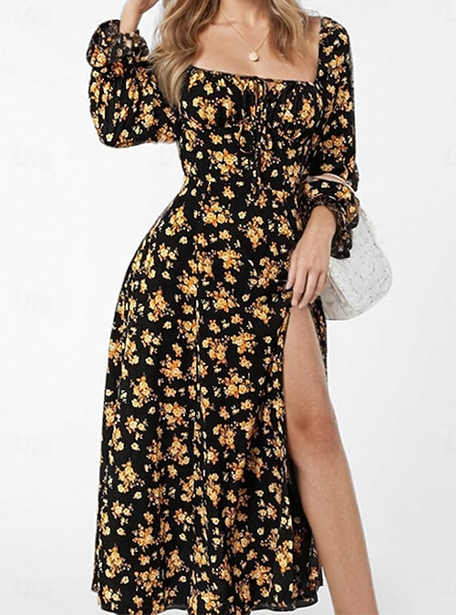 milkmaid dress off the shoulder Soomlon Off the Shoulder Dresses for Women Summer Milkmaid Dress Spaghetti Strap Ruffle Dress Flowy Vacation Clothes, Women's, Size: Medium, Yellow