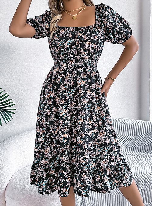 new look women's velvet a-line midi sequin dress reviews Tarna | Brown Velvet Midi Dress With Bow Straps