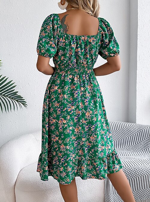 milkmaid dress with short sleeves Milkmaid DressThe Viral Sundress Trend