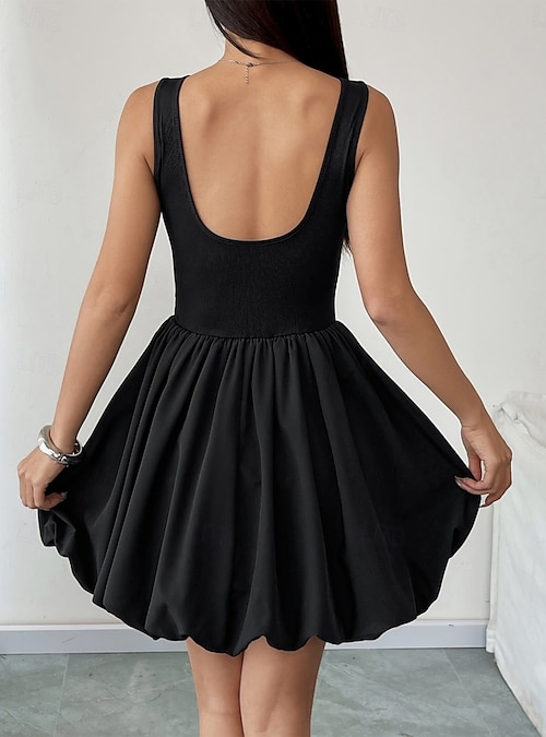Women's Mini Dress Black Dress Graduation Dress Casual Dress A Line Dress Basic Casual Vacation Daily Regular Fit Plain Sleeveless Crew Neck Black Summer 2026 - CAD $59.99 Women's Mini Dress Black Dress Graduation Dress Casual Dress A Line Dress Basic Casual Vacation Daily Regular Fit Plain Sleeveless Crew Neck Black Summer 2026 - CAD $59.99
