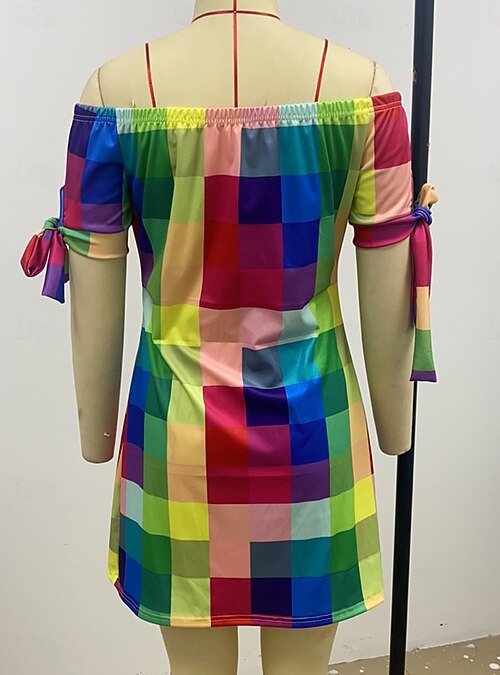 Women's Mini Dress Shift Dress Off The Shoulder Dress Strapless Dress Casual  Vacation Daily Regular Fit Floral Short Sleeve Off Shoulder Black Yellow  Pink Dusty Rose Summer 2026