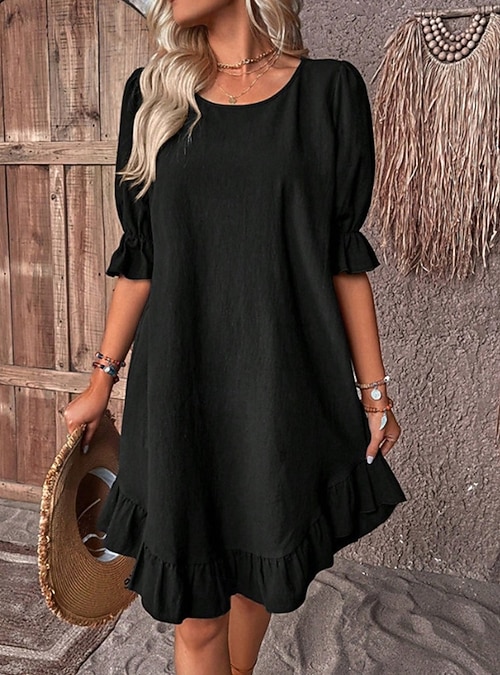 black halter neck dress Fluid Backless Halter Maxi Dress with Slit Detail