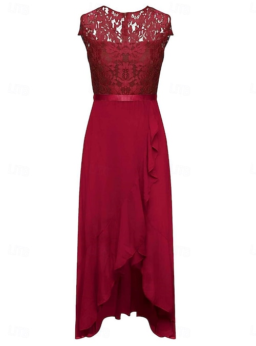 Women's Graduation Dress Maxi Dress Solid Color Prom Dress A Line Dress Fit  And Flare Dress Elegant Formal Semi Wedding Guest Engagement Cocktail Party  Graphic Sleeveless V Neck 2026 - CAD $66.99