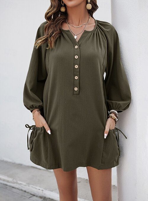 army green summer dress Buy Army green dress online at best price – Meeshara main image 1
