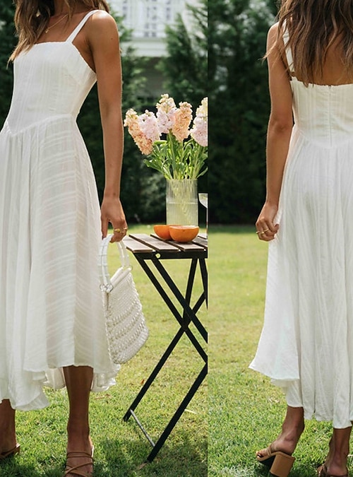green emerald velvet dress Ace One-Shoulder White Graduation Dress main image 1