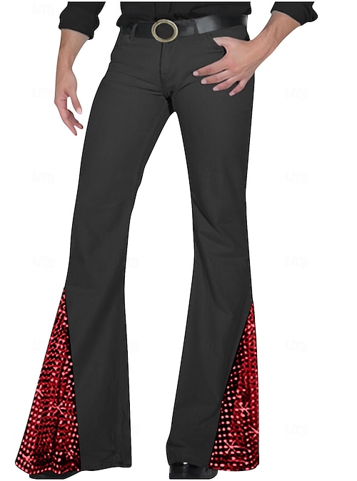 mens flared dress pants Men's Trousers Bell Bottom Pants Suit Pants Pocket Elastic Waist Plain Comfort Soft Full Length Daily Outdoor Going out Fashion Casual White Khaki Micro-elastic 2026 inspired womens shirts Mens Flare Pants | Shop