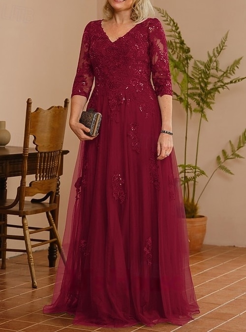 green emerald velvet dress Glamorous High Neck Long Sleeve Red Prom Dress Long with Split main image 1