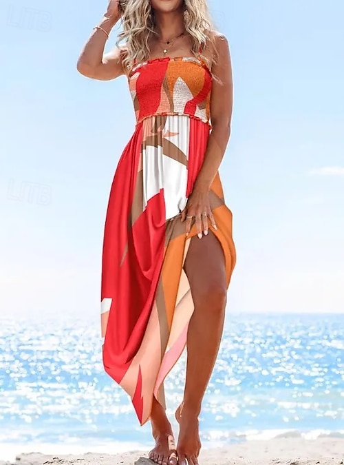 strapless open back dress Calabasas Maxi Dress