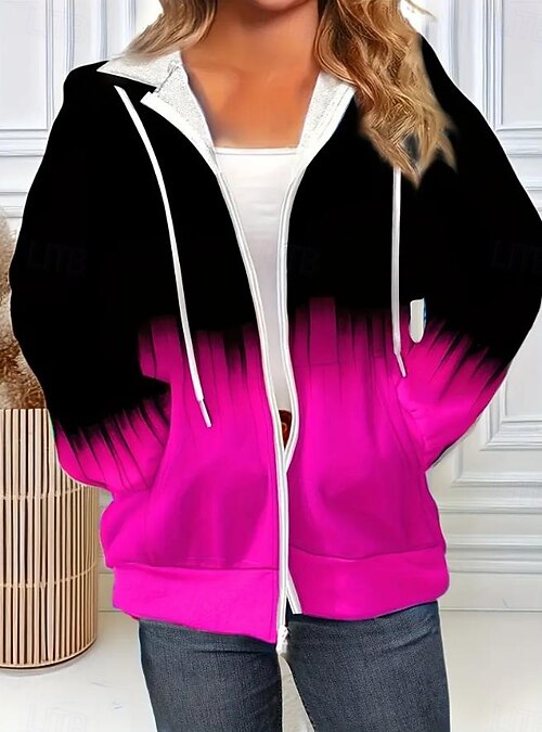 Vêtement Femme Polyester Sweat à Capuche Rembourré GOLDPKF Pour Femmes - Col En V, Léger, Avec Poches, Idéal Automne/Hiver Pull Rembourré Col V