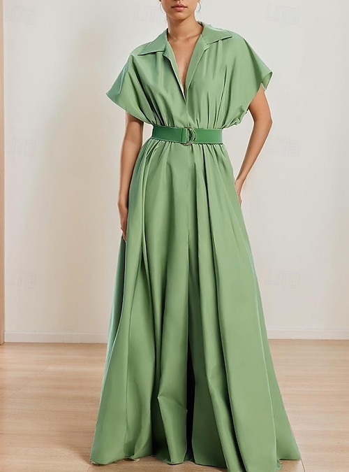 green emerald velvet dress Dolman Sleeve Dress Black / 6