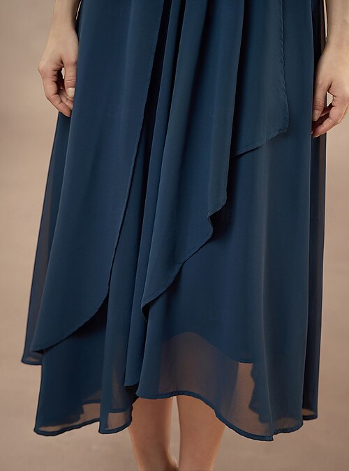 BSLVWG Abito Estivo Casual Plus Size - Morbido Poliestere Con Scollo A V Profondo E Papillon - Manica Corta, Taglie Forti - 4