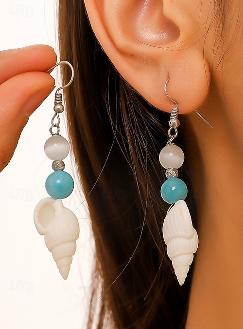 Orecchini Pendenti A Coda Di Sirena Colorati – Gioielli Da Spiaggia E Estate – Regalo Donna – Ipoallergenici