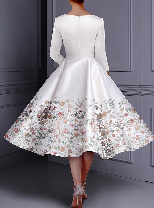 glitter tea length dress Glittered Tea Length Prom Dress LaDivine 996T main image 1