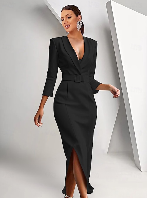 women tuxedo dress 5% Elastane Lining Content Alloy Apparel Tall Adrianna Tuxedo