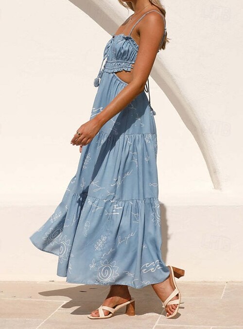 slim fit dress slacks Perfect Day Satin Midi Dress Steel Blue– Selfie Leslie main image 1