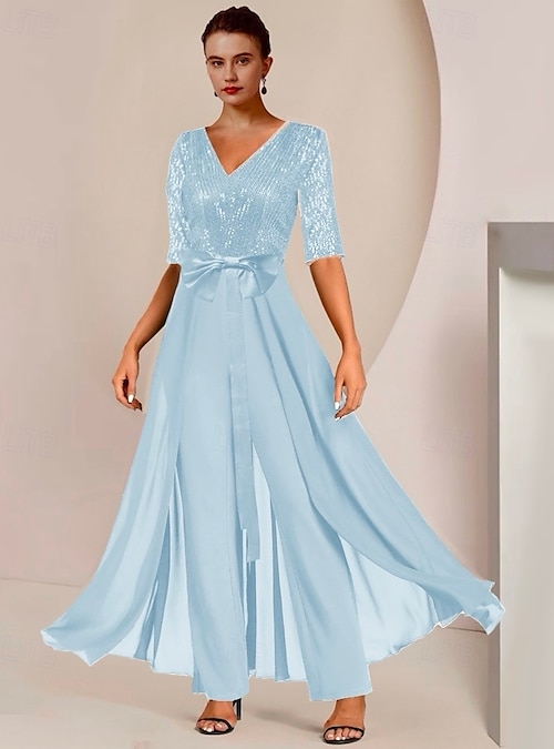 Jumpsuit / Pantsuit Mother of the Bride Formal Wedding Guest