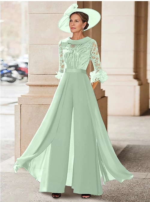 Combinaison de Mère de la Mariée Mariage à la Plage Élégante