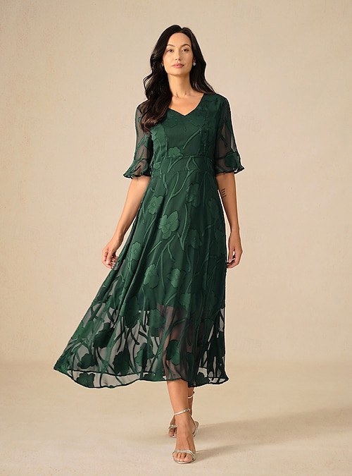 semi formal maxi dress for wedding Uppada Womens Fall Wedding Guest Dress Solid Long Sleeves Maxi Dress Elegant Evening Party Special Dresses Semi Formal Dresses for Women Plus Size,