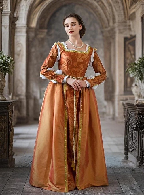 Medieval Renaissance Dress Prom Dresses Gown Viking Celtic Knight Fancy Dress Women s Royal Halloween Carnival Masquerade Performance LARP Ren Faire Medieval Renaissance Dress Prom Dresses Gown Viking Celtic Knight Fancy Dress Women s Royal Halloween Carnival Masquerade Performance LARP Ren Faire