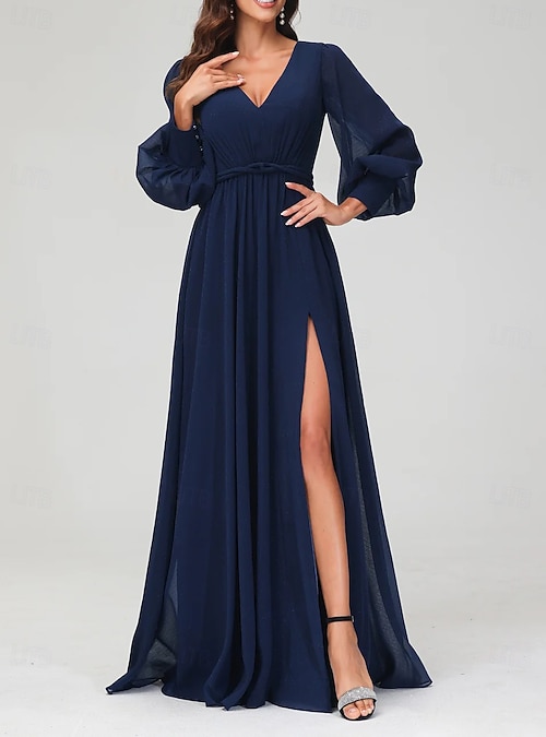 all black dress Elegant Long Black One Shoulder Sleeveless Lace Prom Dresses With Sit main image 0