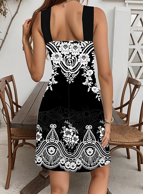 knee length dresses for ladies Vintage Y2K Blue Paisley Halter Mini Dress