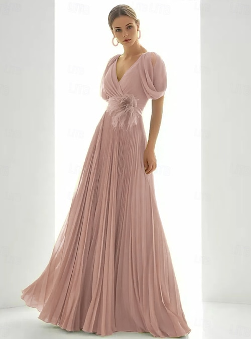 Robe de soirée A-Line élégante robe de mariage sur la plage