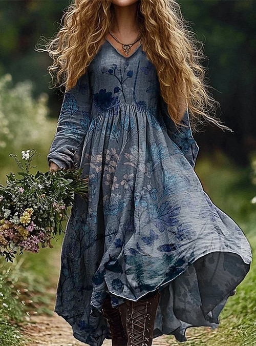 princess polly baby blue dress River Goddess 100% Cotton Maxi Dress Neera Emerald – natureswear main image 0