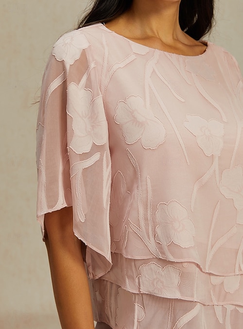 Chiffon-Bluse Für Damen Mit Blumendruck – Lässig, Weit Geschnitten & Perfekt Für Sommer Und Urlaub