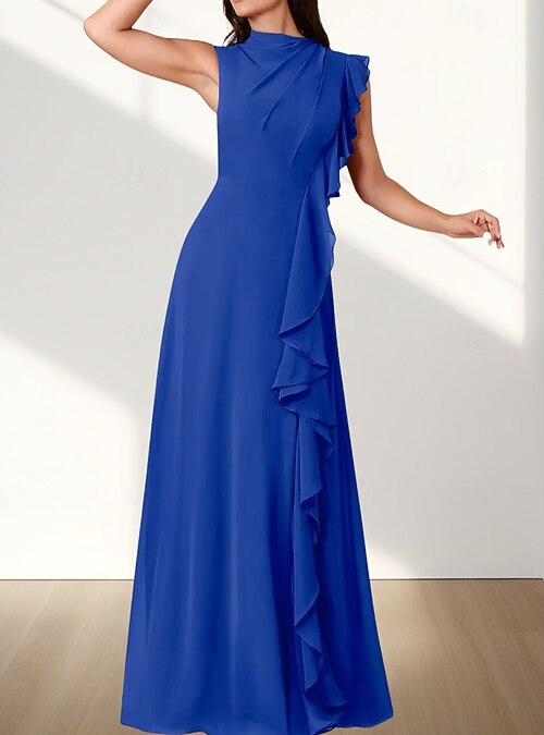 princess polly baby blue dress Lucette Recycled Maxi Bridesmaid Dress