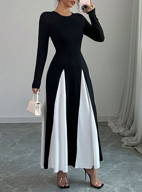 chinese dress ladies High Low Long Sleeves V Neck Prom Dress, Dark Blue A Line Graduation D –  cherishgirls main image 0