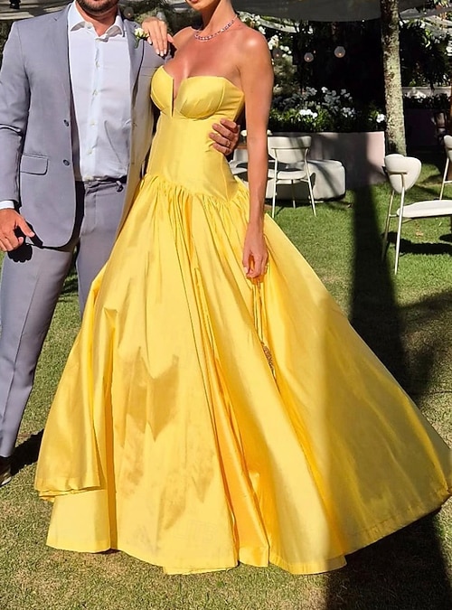 Is Second Hand Vape Smoke Harmful Reddit Chic Yellow Wedding Guest Dresses  Strapless Sheath Birthday Dresses wi  EvaFashionDress Yellow Wedding Guest  Dresses & Gowns | Anthropologie